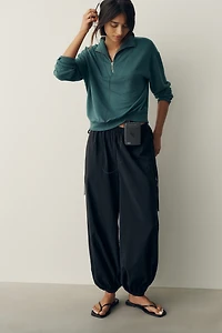 Z Supply Gate Check Quarter-Zip Sweater