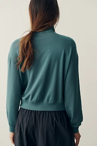 Z Supply Gate Check Quarter-Zip Sweater