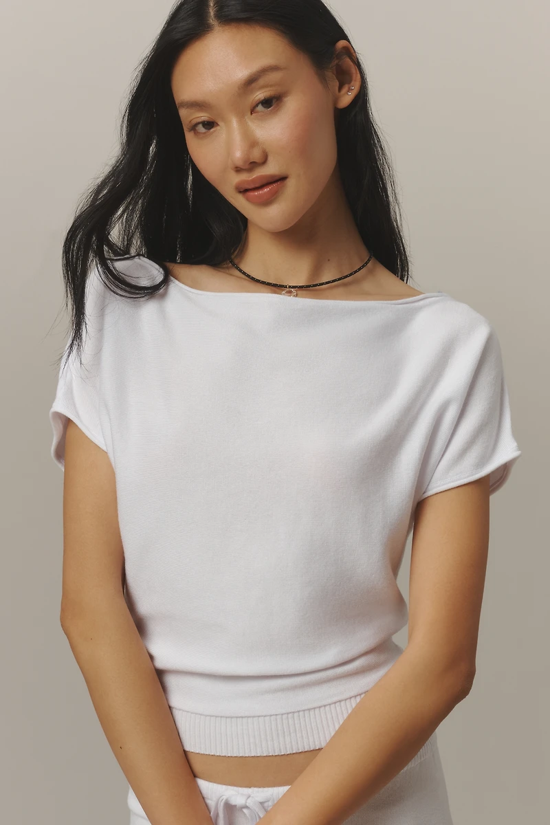 Frankies Bikinis Montecito Short-Sleeve Top