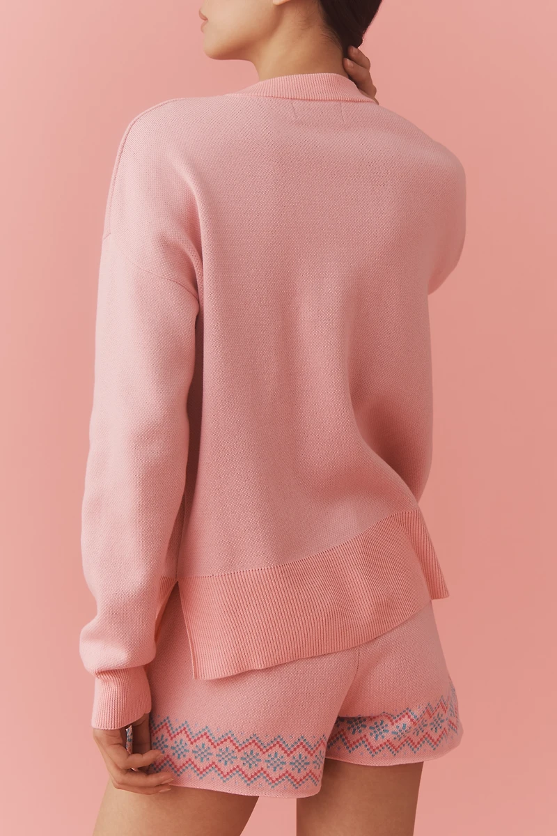 Beach Riot Callie Champagne Crewneck Sweater