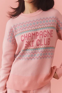 Beach Riot Callie Champagne Crewneck Sweater