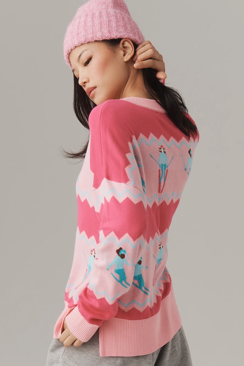 Beach Riot Callie Ski Crewneck Sweater