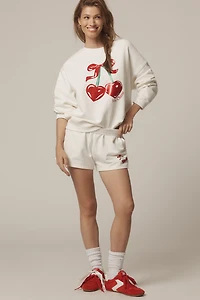 Beach Riot Devyn Long-Sleeve Cotton Cherry Sweatshirt