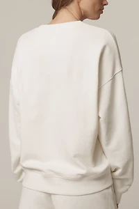 Beach Riot Devyn Long-Sleeve Cotton Cherry Sweatshirt