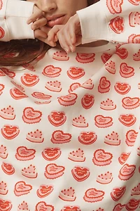 Beach Riot Devyn Long-Sleeve Cotton Heart Sweatshirt