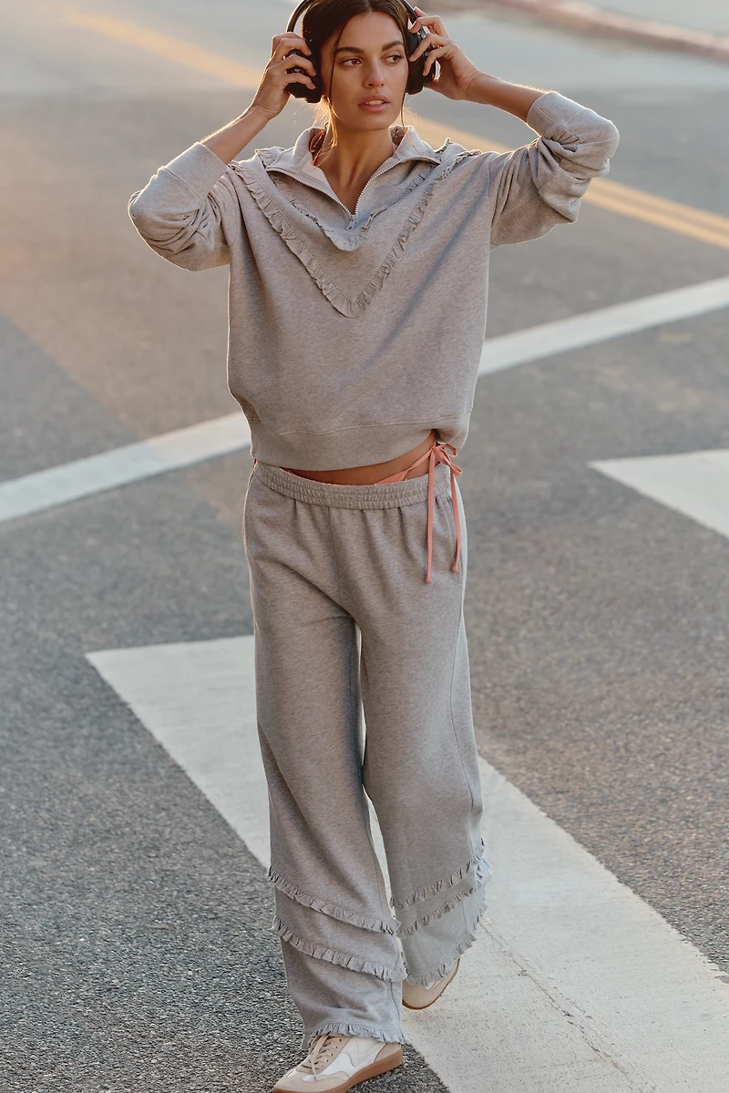 Beach Riot Monroe Long-Sleeve Half-Zip Top