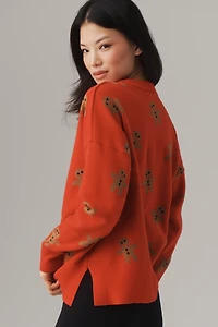 Beach Riot Gingerbread Oversized Crew-Neck Sweater