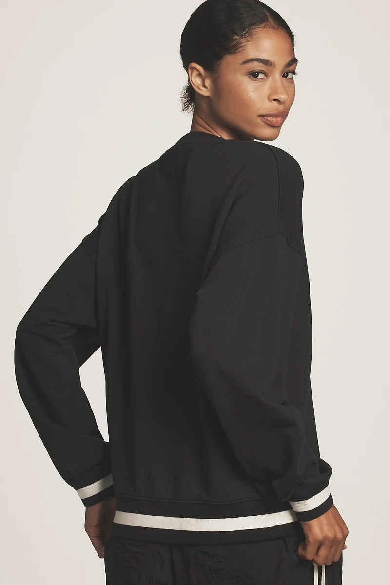 Beach Riot x Anthropologie Cotton Pullover Sweatshirt