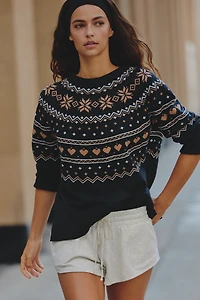 Beach Riot Elizabeth Mystic Fairisle Sweater