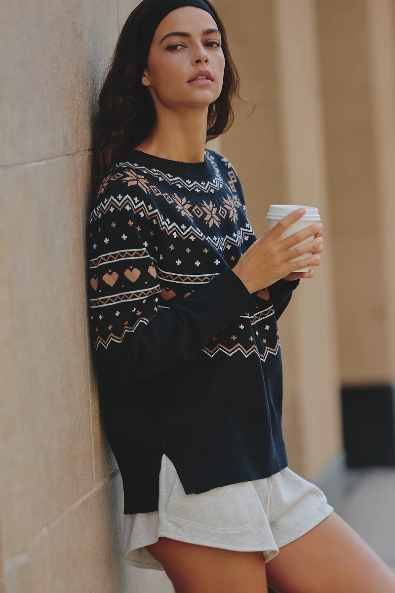 Beach Riot Elizabeth Mystic Fairisle Sweater