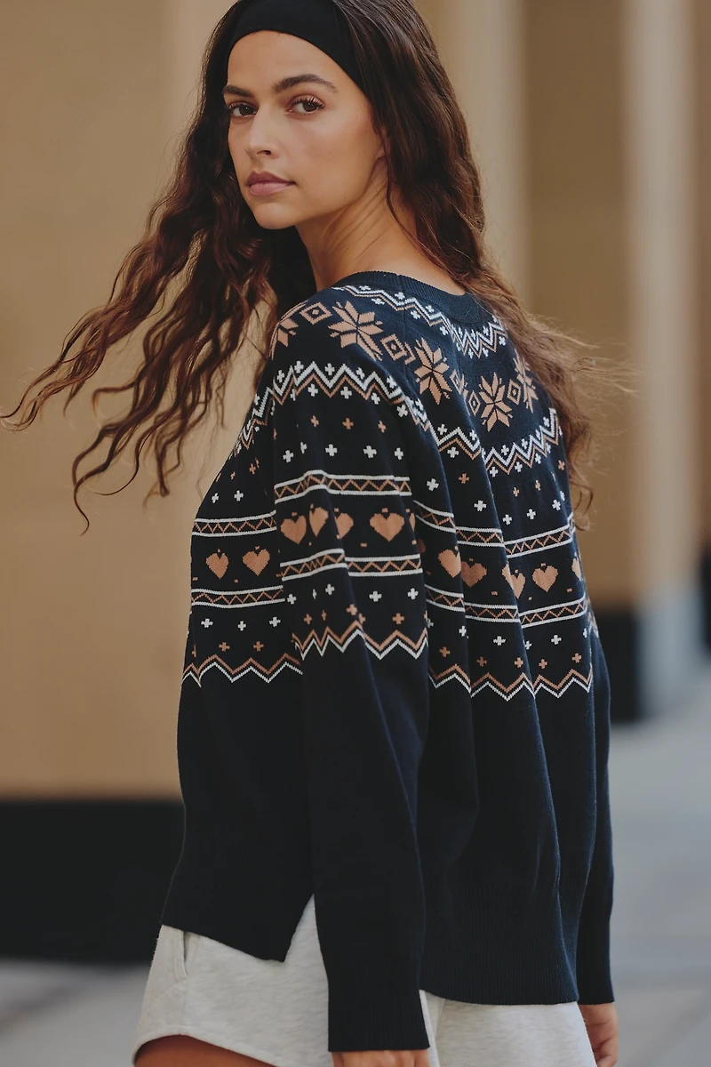 Beach Riot Elizabeth Mystic Fairisle Sweater