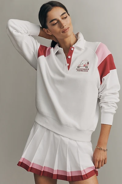 Beach Riot Bennet Collared Terry Pullover