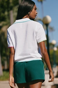 Beach Riot Sia Cotton Polo Top