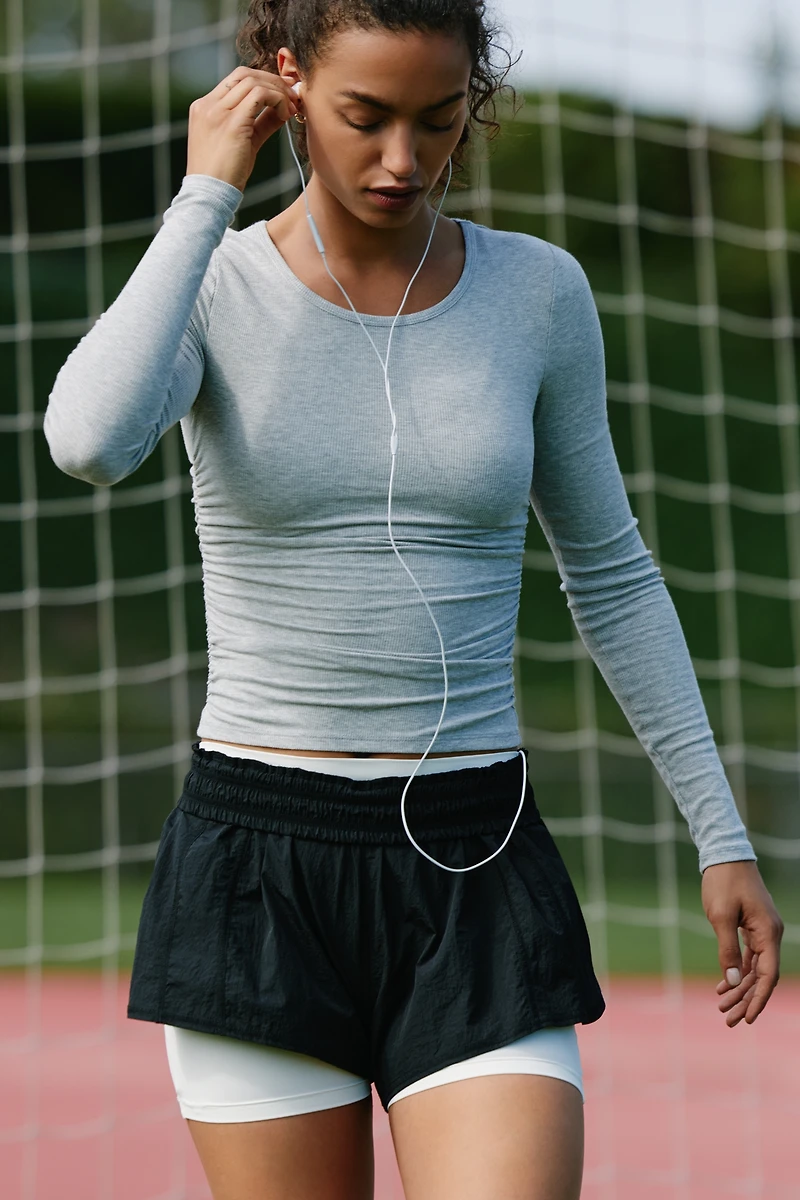 Daily Practice Snap Fit Long-Sleeve Shirt