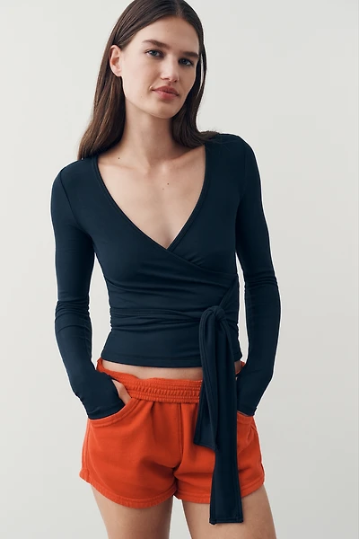 Daily Practice Surplice Wrap-Front Top