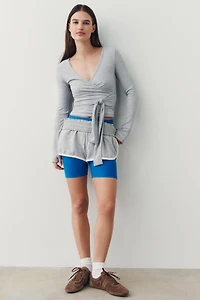 Daily Practice Surplice Wrap-Front Top