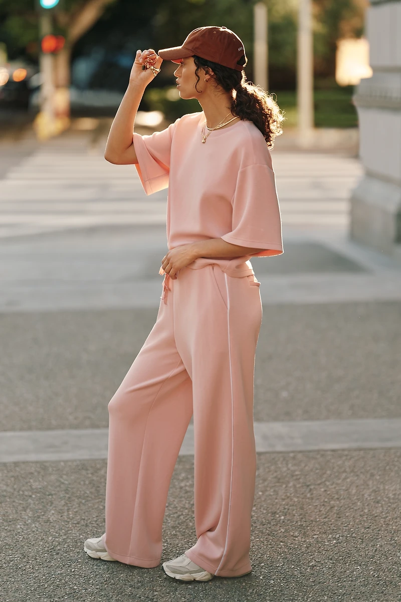 Bernardo Drop-Shoulder Knit Tee