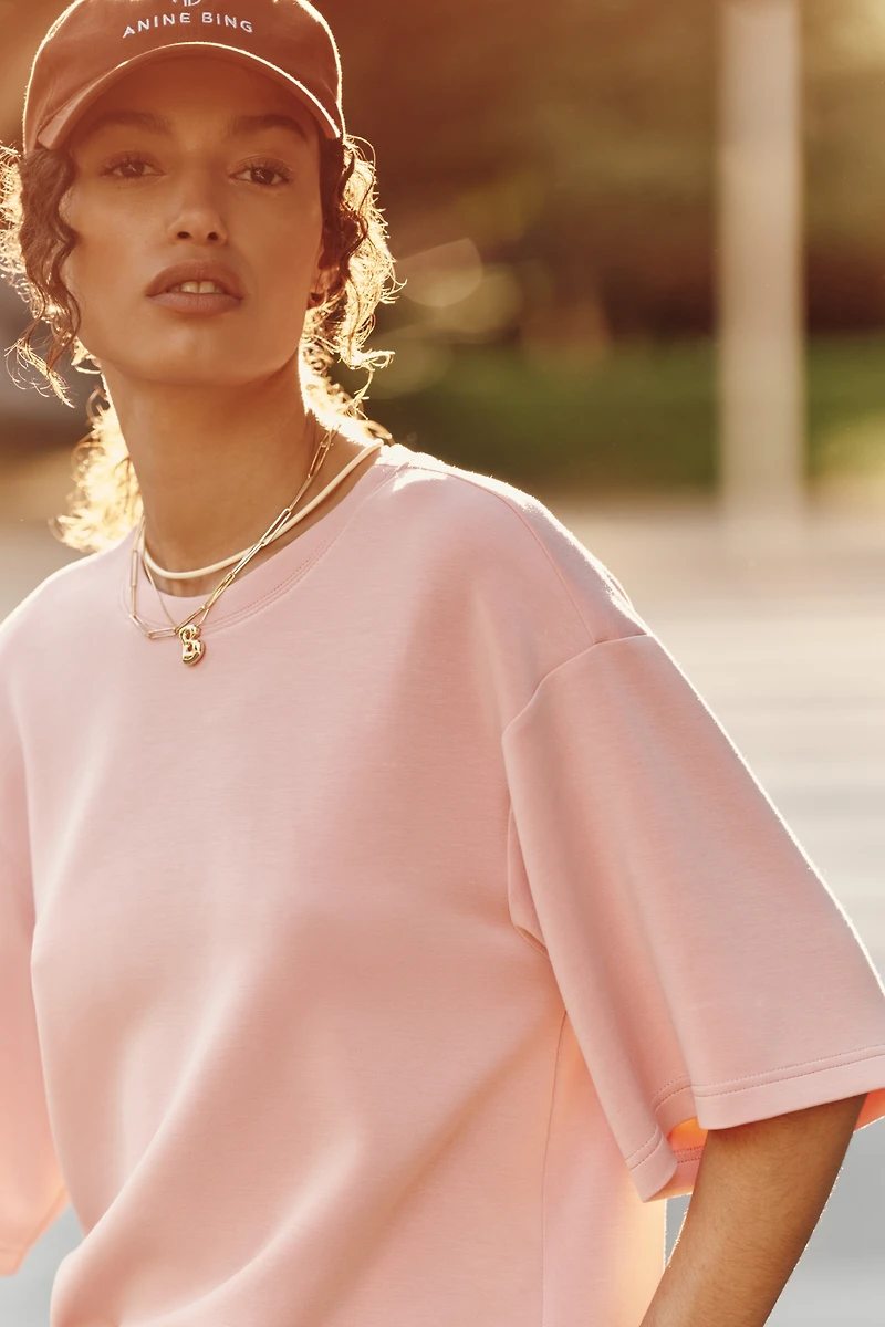 Bernardo Drop-Shoulder Knit Tee