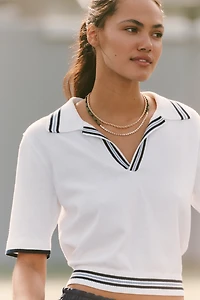 The Upside Archie Knit Polo Shirt