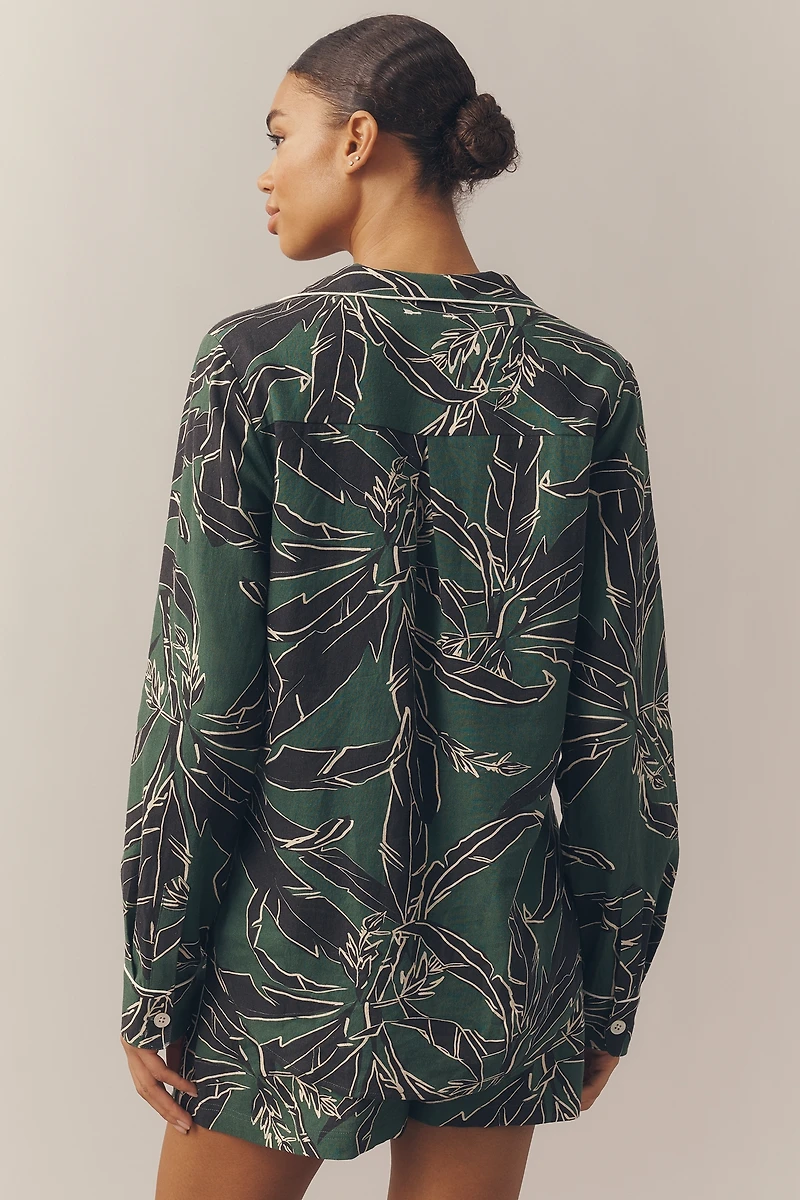 The Upside Tamara Rio Short-Sleeve Buttondown Top