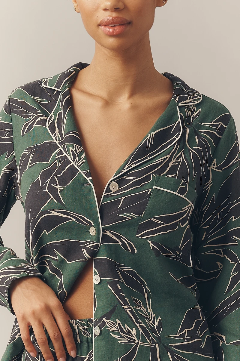 The Upside Tamara Rio Short-Sleeve Buttondown Top