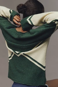 Sundry Varsity Patch Sweater