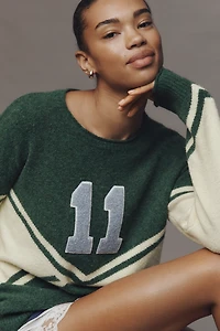 Sundry Varsity Patch Sweater