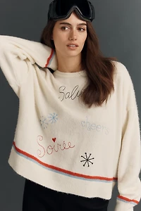 Sundry Embroidered Pullover Sweater