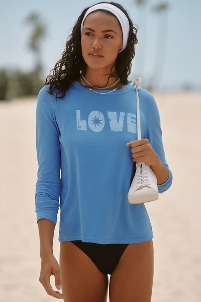 Sundry Love Long-Sleeve Crew-Neck Graphic Tee
