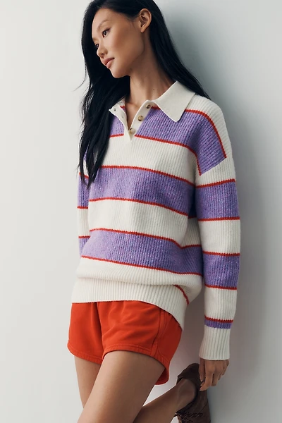 Sundry Long-Sleeve Rugby Pullover