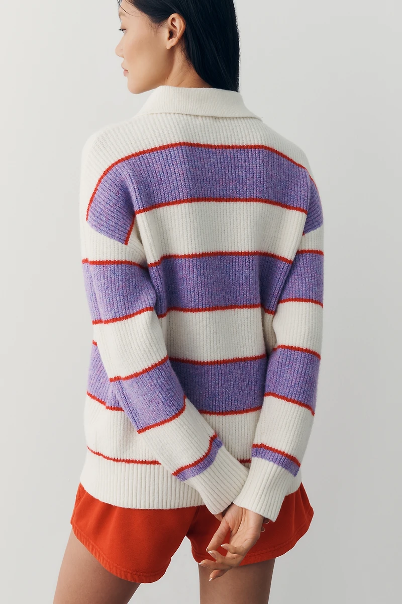 Sundry Long-Sleeve Rugby Pullover