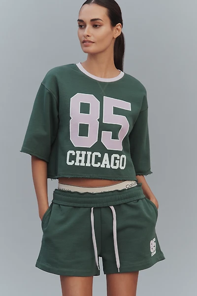 By Anthropologie Jersey Crop Top