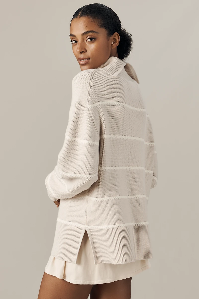 Varley Hamish Roll-Neck Stitch Knit Sweater
