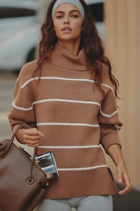 Varley Hamish Roll-Neck Stitch Knit Sweater