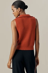 Varley Amina Half-Zip Knit Sweater Vest