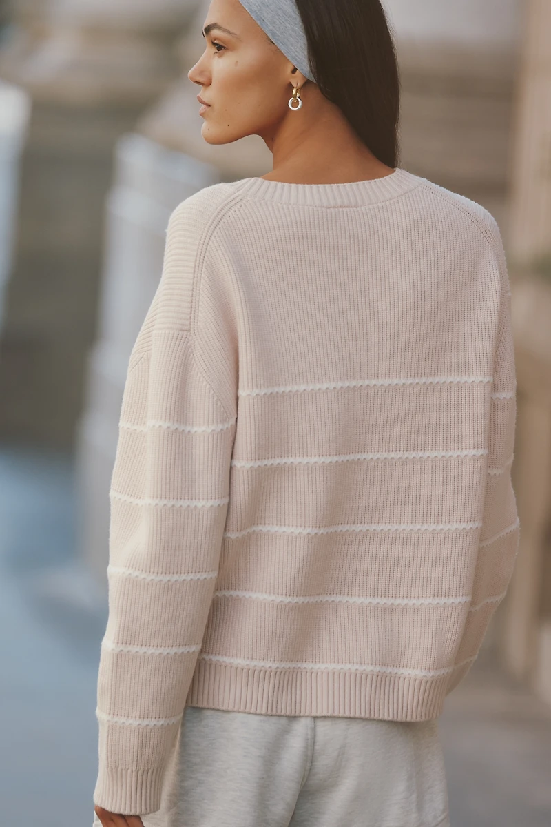 Varley Meryl Crew-Neck Ribbed Sweater