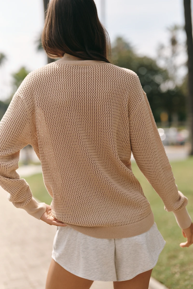 Varley Calva Cotton Knit Pullover
