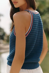 Varley Aberg Cotton Knit Halter Top