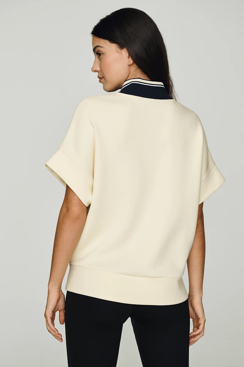 Varley Ritchie 2.0 Quarter Zip Short-Sleeve Top