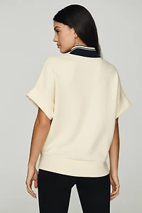 Varley Ritchie 2.0 Quarter Zip Short-Sleeve Top