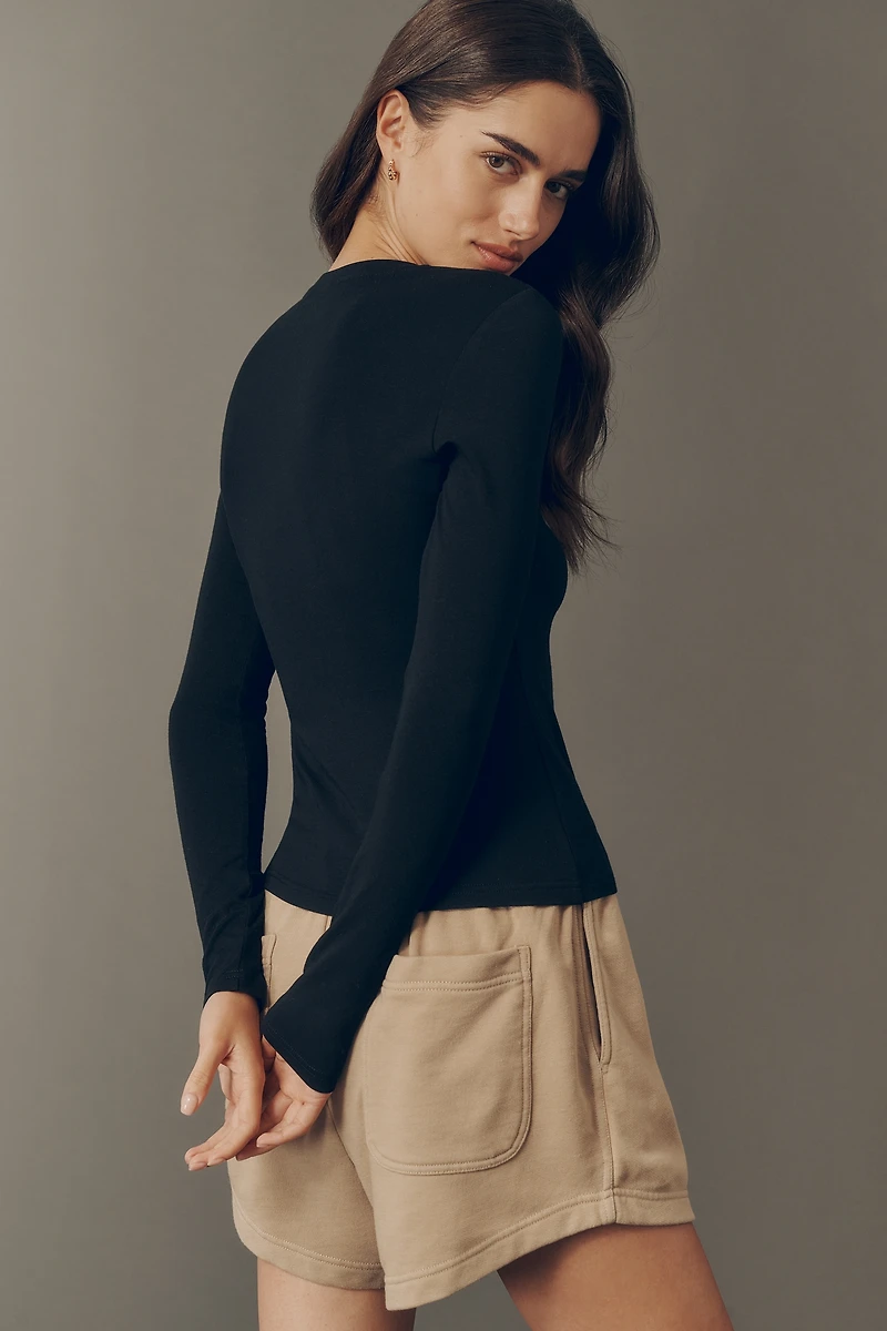 Varley Edna Fitted Long-Sleeve T-Shirt