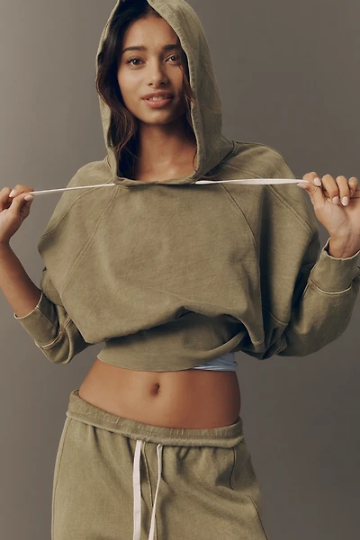 Daily Practice Washed to Shore Cotton Cropped Sweatshirt