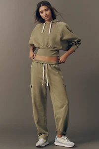 Daily Practice Washed to Shore Cotton Cropped Sweatshirt