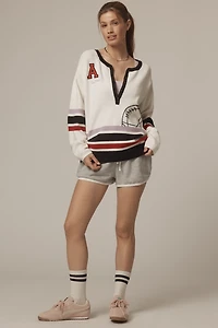 Daily Practice Go Team Embroidered Henley Top