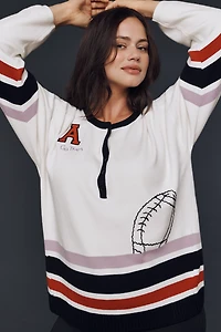 Daily Practice Go Team Embroidered Henley Top