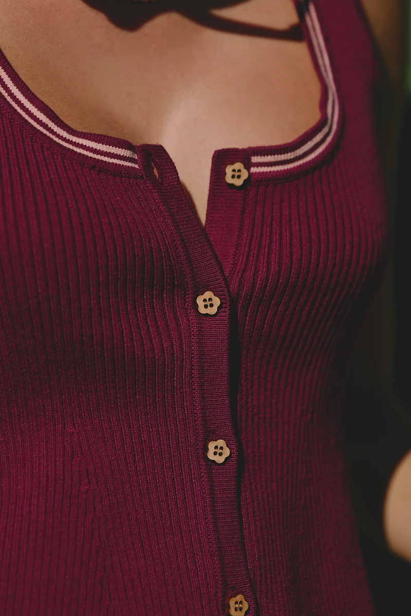 Daily Practice Sleeveless Knit Swing Top