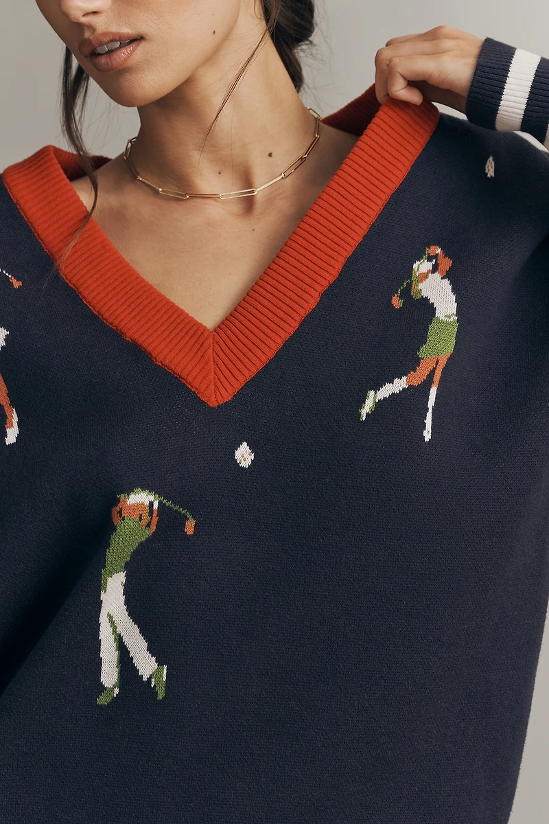 Daily Practice V-Neck Cotton Sweater
