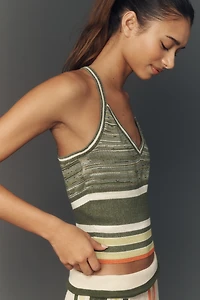 Daily Practice Knit V-Neck Halter Top