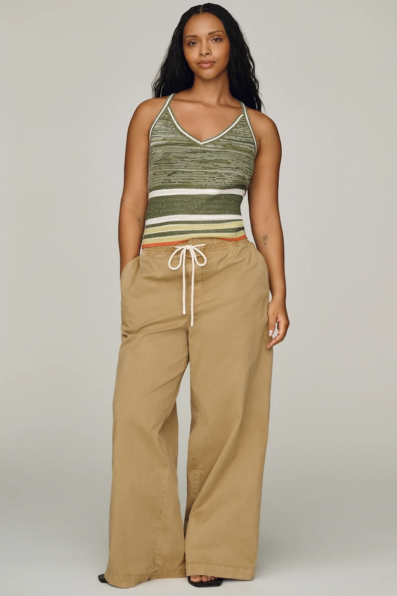 Daily Practice Knit V-Neck Halter Top