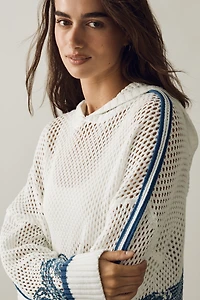 Daily Practice Cotton Open Knit Hoodie